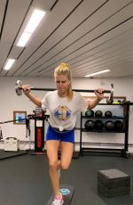EUGENIE BOUCHARD Working at a Gym - Instagram Pictures 07/01/2019