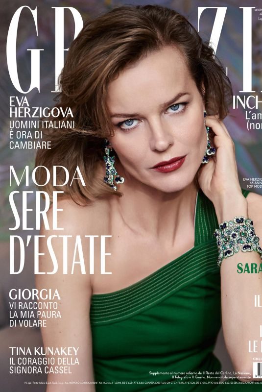 EVA HERZIGOVA in Grazia Magazine, Italy July 2019