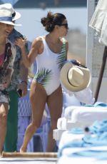 EVA LONGORIA in Swimsuit at a Pool in Marbella 07/10/2019