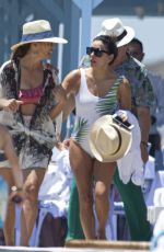 EVA LONGORIA in Swimsuit at a Pool in Marbella 07/10/2019