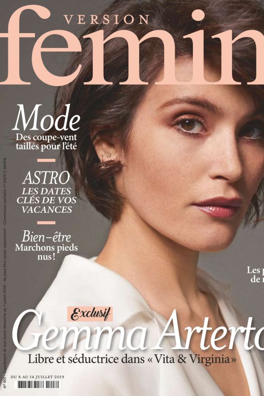 GEMMA ARTERTON in Femina Magazine, July/August 2019