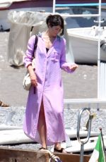 GEMMA ARTERTON on Vacation in Positano 07/03/2019