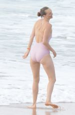 GEMMA WARD in Swimsuit on the Beach in Palm Beach 07/07/2019