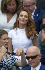 GERI HALLIWELL at Royal Box on Centre Court in Wimbledon 07/05/2019