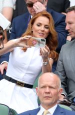 GERI HALLIWELL at Royal Box on Centre Court in Wimbledon 07/05/2019