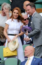 GERI HALLIWELL at Royal Box on Centre Court in Wimbledon 07/05/2019