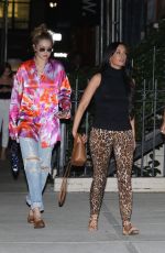 GIGI and BELLA HADID and KACEY MUSGRAVES Out for Dinner in New York 07/19/2019