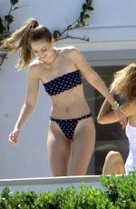 GIGI and BELLA HADID at Their Villa on Mykonos Island 07/28/2019