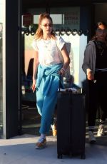 GIGI HADID Arrives at Airport in Mykonos 07/26/2019