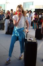 GIGI HADID Arrives at Airport in Mykonos 07/26/2019