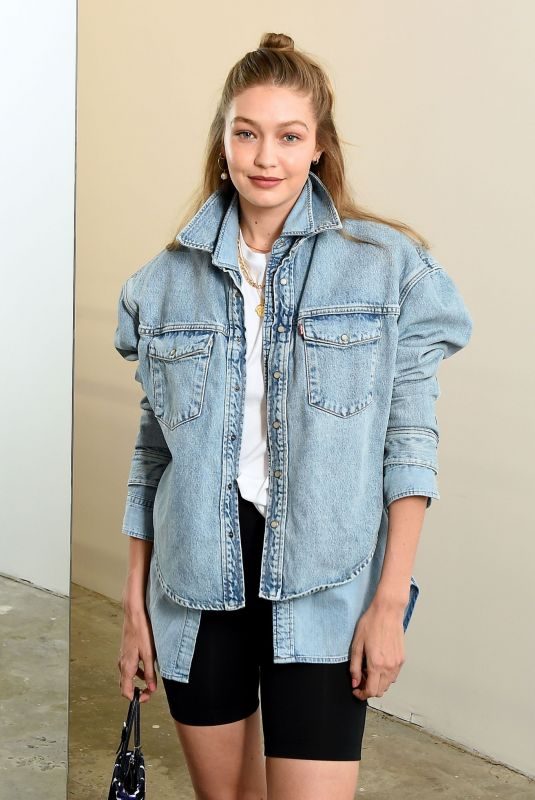 GIGI HADID at Wardrobe.nyc Launch of Release 04 Denim & Levi’s Collaboration in New York 07/17/2019