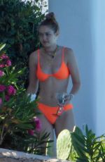 GIGI HADID in Bikini on Mykonos Island 07/27/2019