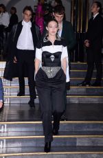 GIGI HADID Leaves Vogue Dinner in Paris 07/02/2019