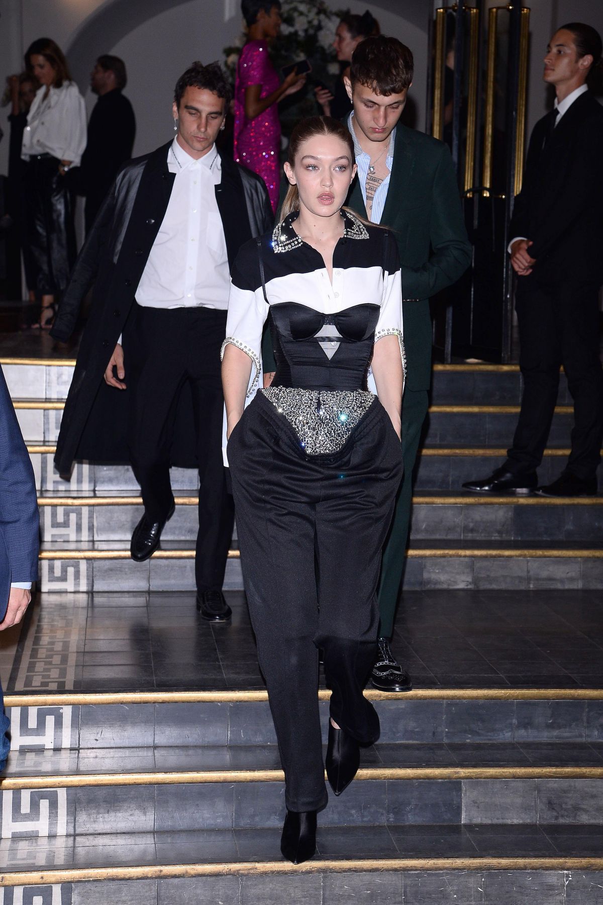 GIGI HADID Leaves Vogue Dinner in Paris 07/02/2019 – HawtCelebs