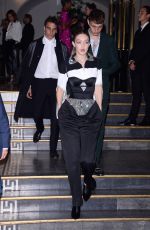 GIGI HADID Leaves Vogue Dinner in Paris 07/02/2019