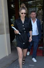 GIGI HADID Out and About in Paris 07/03/2019
