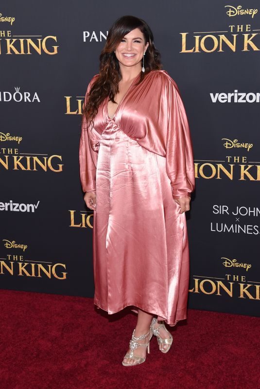 GINA CARANO at The Lion King Premiere in Hollywood 07/09/2019