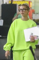 HAILEY and Justin BIEBER at a Hockey Game Practice in Los Angeles 07/02/2019