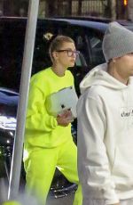 HAILEY and Justin BIEBER at a Hockey Game Practice in Los Angeles 07/02/2019