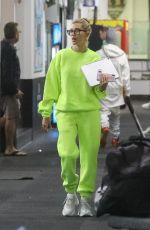 HAILEY and Justin BIEBER at a Hockey Game Practice in Los Angeles 07/02/2019