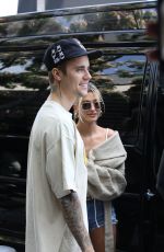 HAILEY and Justin BIEBER Out for Lucnh at Il Pastaio in Beverly Hills 07/03/2019