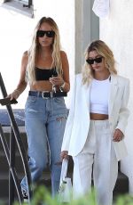 HAILEY BIEBER All in White Out in West Hollywood 07/28/2019