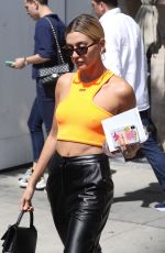 HAILEY BIEBER Arrives at a Business Meeting in Los Angeles 07/09/2019