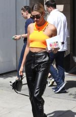 HAILEY BIEBER Arrives at a Business Meeting in Los Angeles 07/09/2019