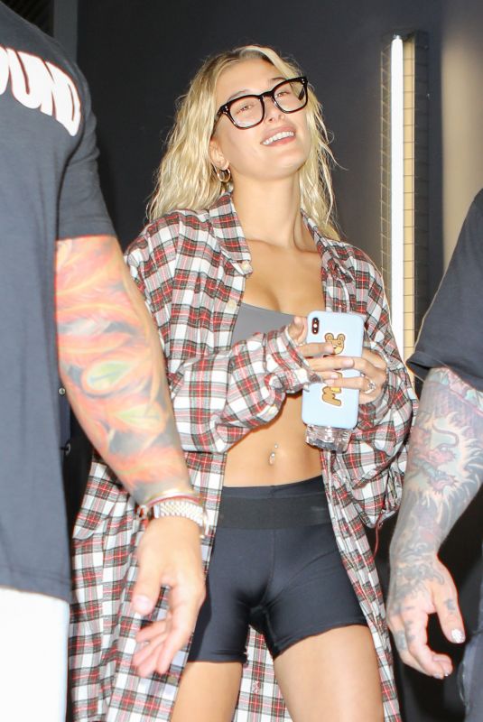 HAILEY BIEBER at a Gym in Los Angeles 07/27/2019