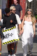 HEIDI KLUM and Tom Kaulitz Out in Capri 07/28/2019