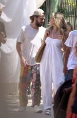 HEIDI KLUM and Tom Kaulitz Out in Capri 07/28/2019