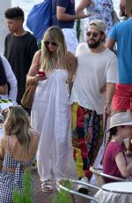 HEIDI KLUM and Tom Kaulitz Out in Capri 07/28/2019