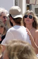 HEIDI KLUM and Tom Kaulitz Out in Capri 07/28/2019