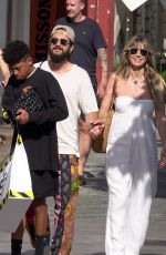 HEIDI KLUM and Tom Kaulitz Out in Capri 07/28/2019