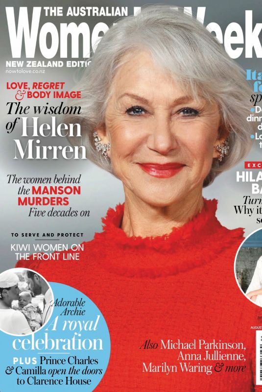 HELEN MIRREN in Australian Womens Weekly, New Zeland Edition August 2019