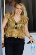 HILARY DUFF at a Nail Salon in Studio City 07/03/2019