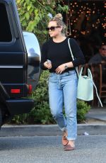 HILARY DUFF at Il Pastaio in Beverly Hills 07/08/2019