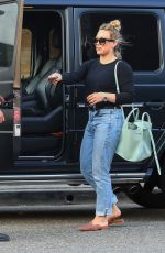 HILARY DUFF at Il Pastaio in Beverly Hills 07/08/2019