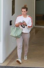 HILARY DUFF Leaves a Medical Building in Beverly Hills 07/09/2019
