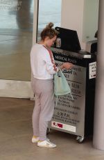 HILARY DUFF Leaves a Medical Building in Beverly Hills 07/09/2019