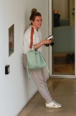 HILARY DUFF Leaves a Medical Building in Beverly Hills 07/09/2019
