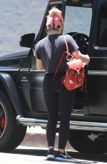 HILARY DUFF Leaves Pilates Class in Los Angeles 07/01/2019
