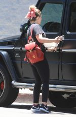 HILARY DUFF Leaves Pilates Class in Los Angeles 07/01/2019