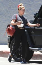 HILARY DUFF Leaves Pilates Class in Los Angeles 07/01/2019