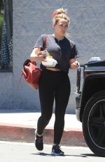HILARY DUFF Leaves Pilates Class in Los Angeles 07/01/2019