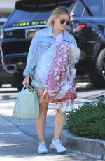 HILARY DUFF Out and About in New York 07/30/2019