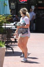 HILARY DUFF Out and About in New York 07/30/2019
