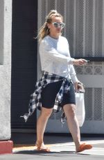 HILARY DUFF Out and About in Studio City 07/11/2019