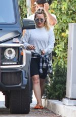 HILARY DUFF Out and About in Studio City 07/11/2019