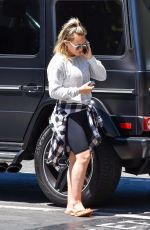 HILARY DUFF Out and About in Studio City 07/11/2019